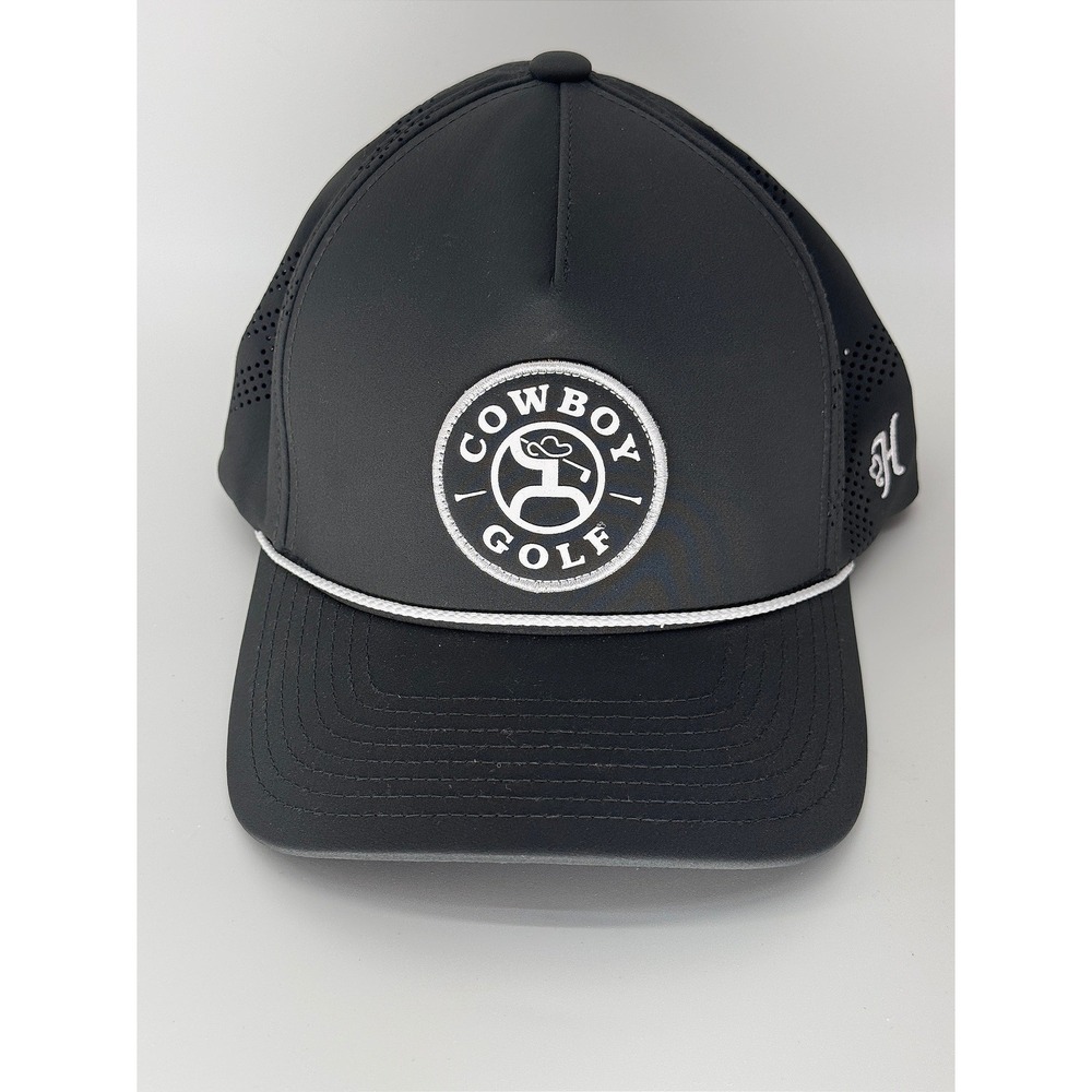 Hooey Men's Cowboy Hat Golf 5-Panel Charcoal Trucker Snapback Rope